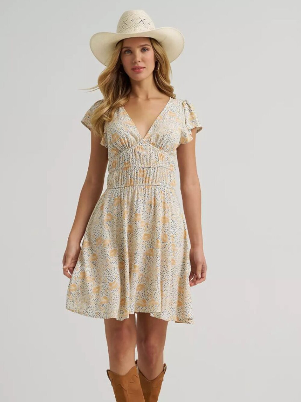 Wrangler Retro Tiered Bodice Dress